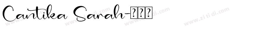 Cantika Sarah字体转换